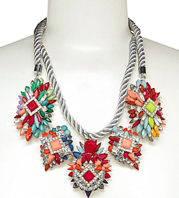 Rope Cluster Statement Necklace