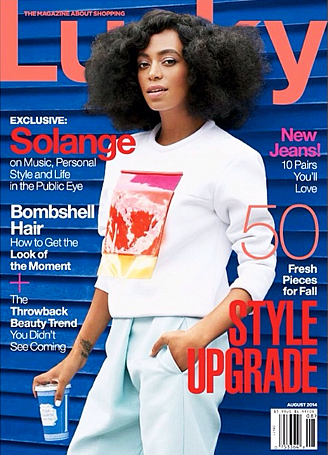 solange lucky magazine august