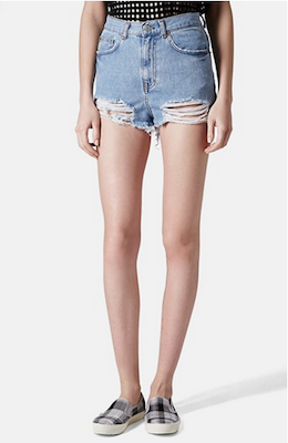 Ripped Denim Hotpants
