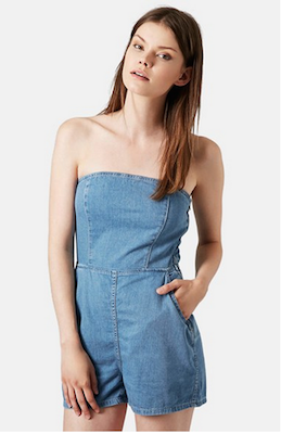 Strapless Romper