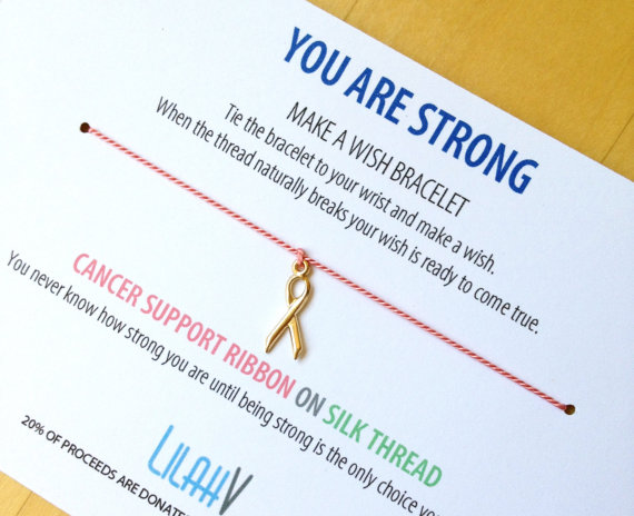 LilahV “You Are Strong” Wish Bracelet, $18