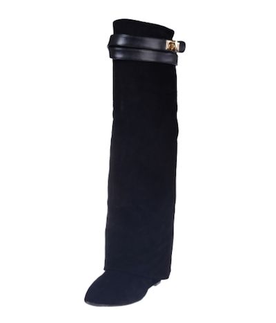 Wedge Knee Boots