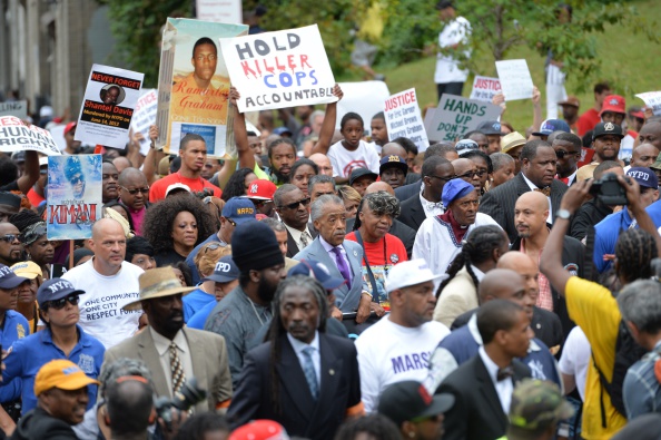Reverend Al Sharpton Marches