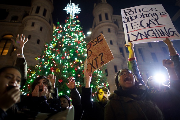 Christmas Tree Lighting Ceremony Attended By Protestors