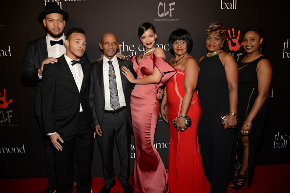 Rihanna, Rorrey Fenty, Rajad R Fenty, Lionel Braithwaite, Rihanna & Monica Braithwaite