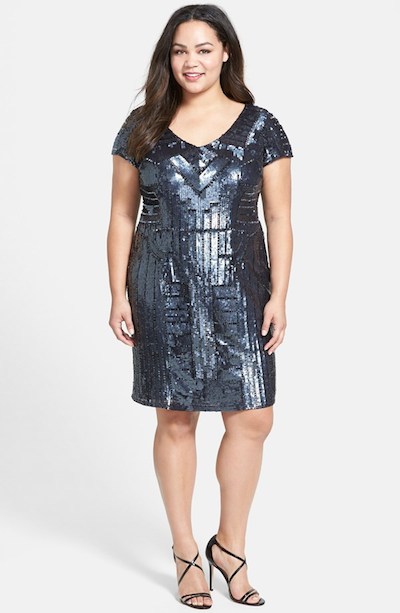 Beaded Cap Sleeve Dress