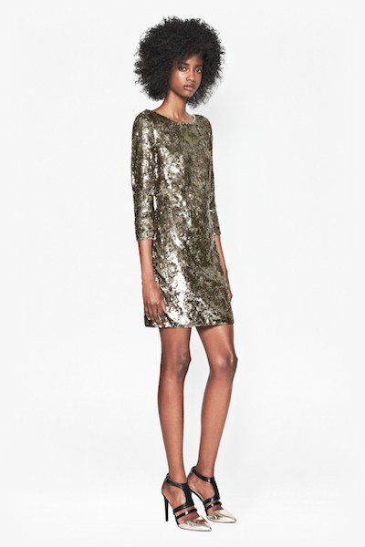 Winter Wave Print Dress