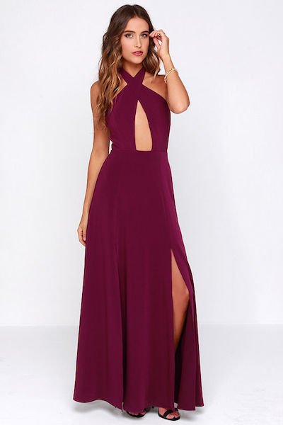 Burgundy Maxi Dress