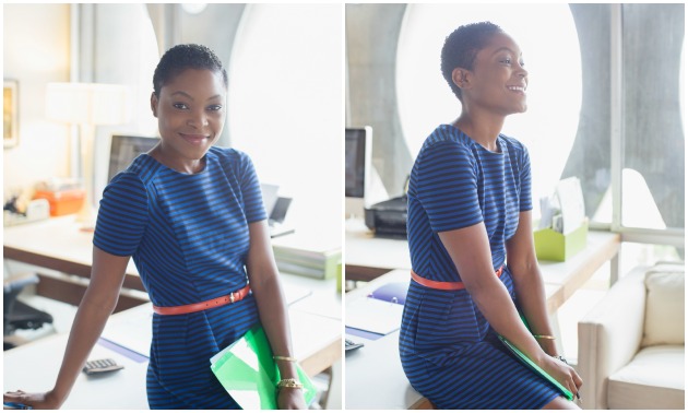 black-woman-office-happy