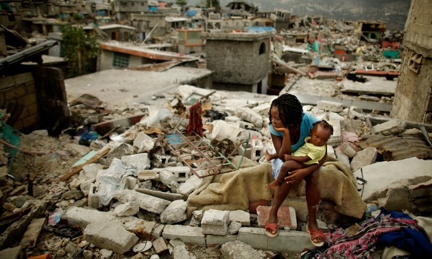 <> on February 26, 2010 in Port-au-Prince, Haiti.