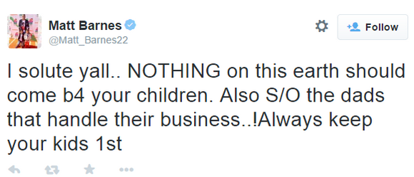 Matt Barnes Tweet2