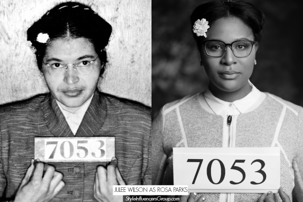 Huffington Post Fashion and Beauty Editor Julee Wilson-Wareham as Rosa Parks