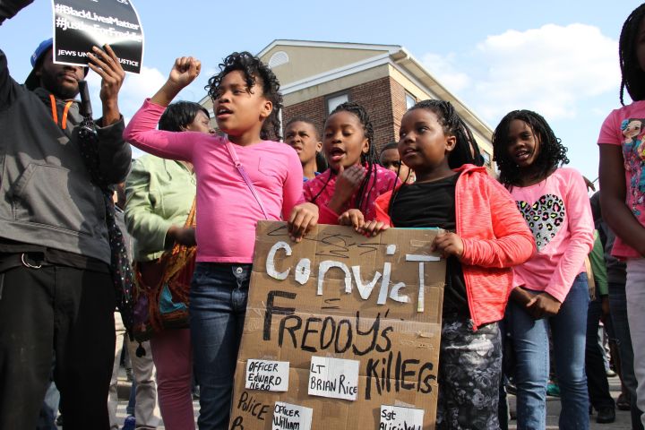 Beautiful Little Girls Protesting