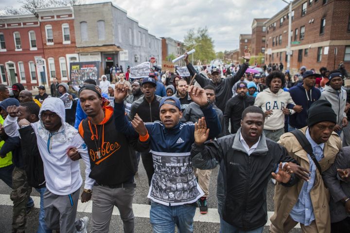 Black Balitmore Residents Stand Together