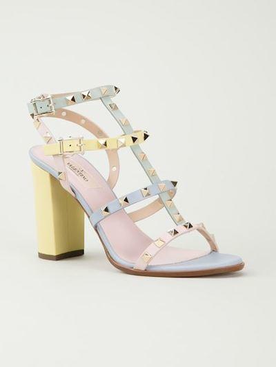 Pastel Studded Sandals
