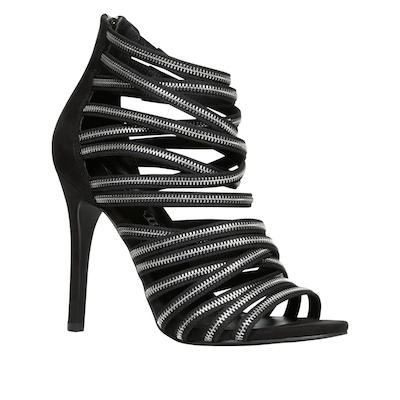 Zipper Strappy Sandals