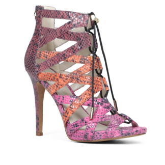 Multicolor Snakeskin Sandals