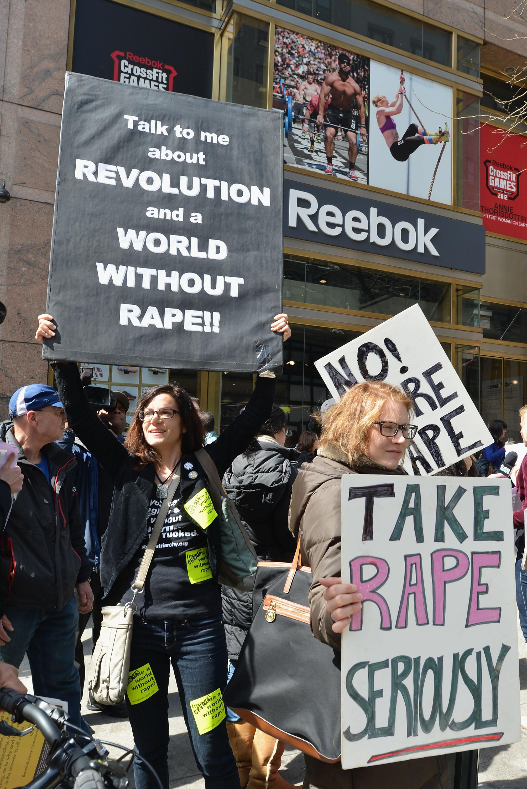 New York City Protest For Reebok To Fire Rick Ross