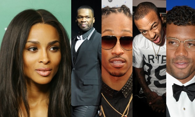 Ciara, 50 Cent, Future, Bow Wow, Russell Wilson