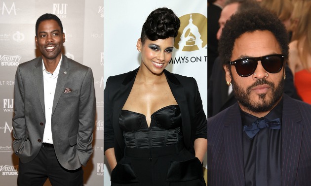 Chris Rock, Alicia Keys, Lenny Kravitz