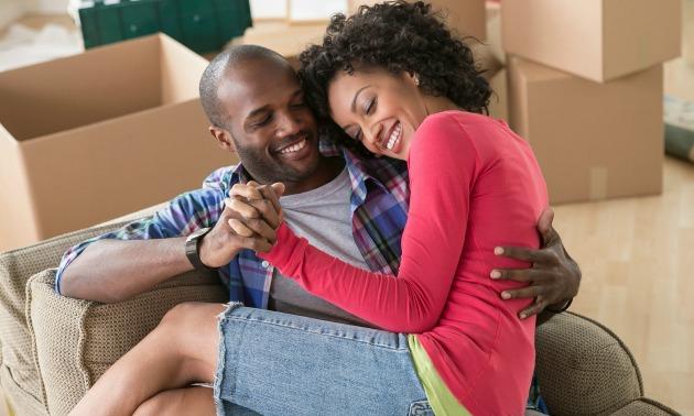 Black Couple Moving