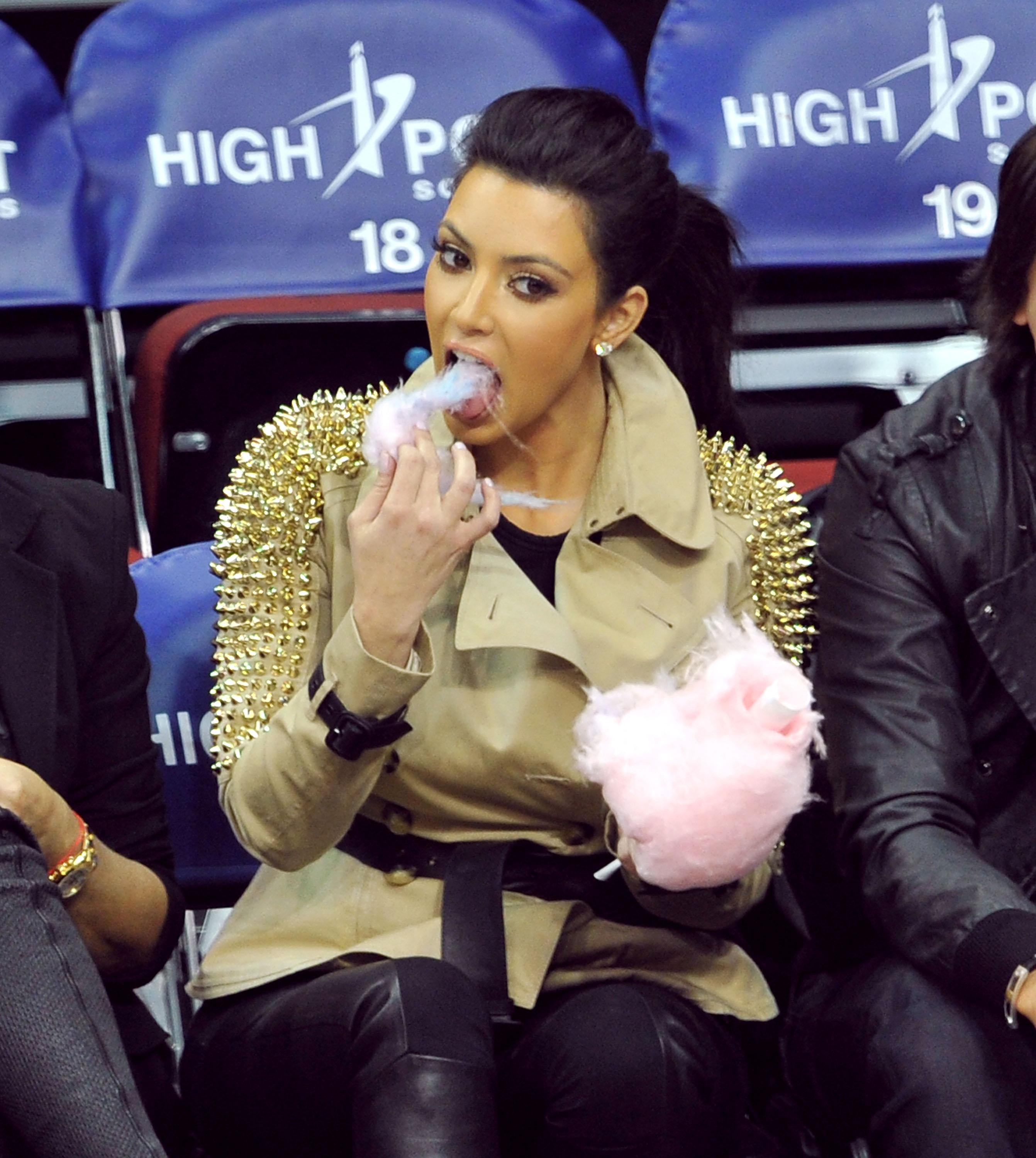 Kim K Eating