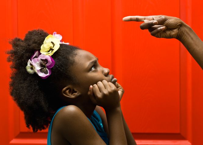 Scolding the child