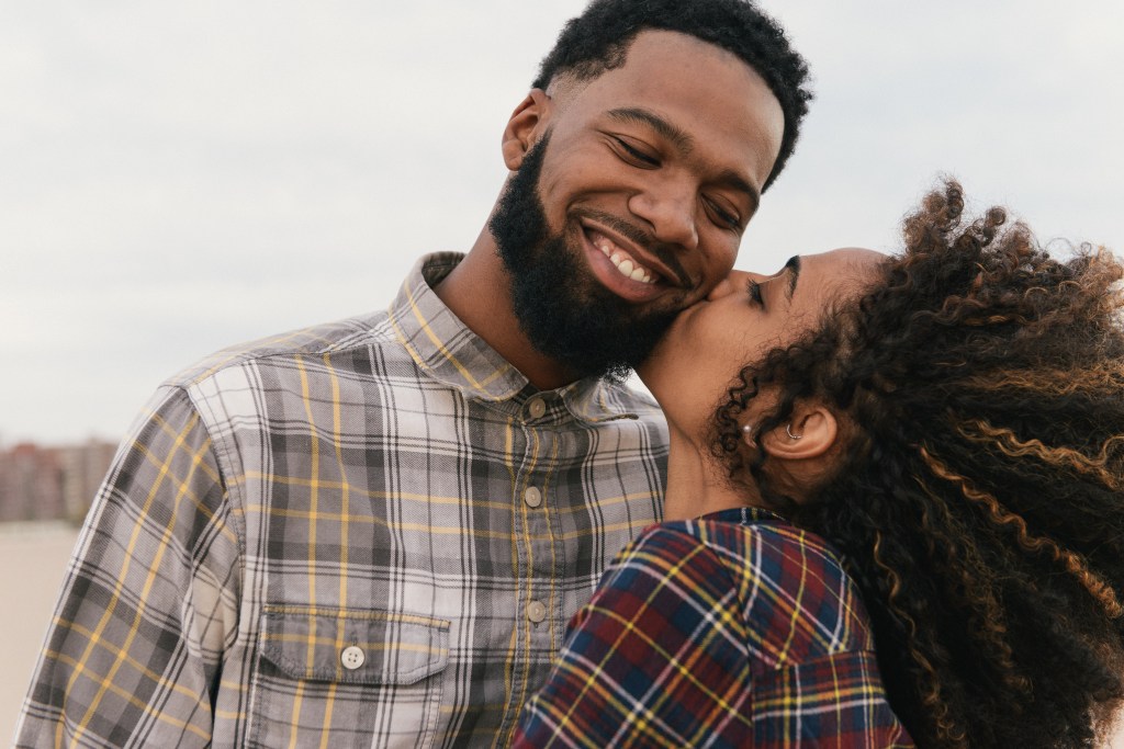 Cute Couple Kissing