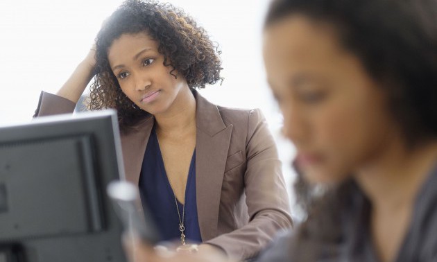 Businesswomen working in office