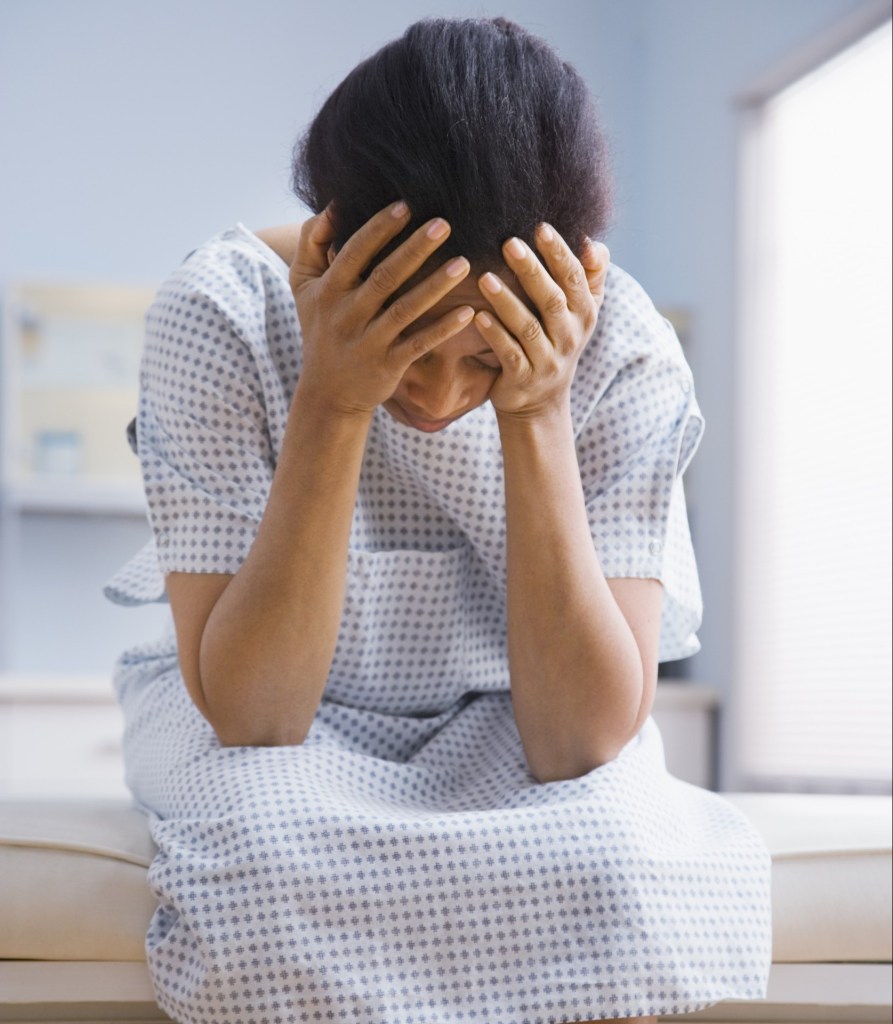 Black patient, concerned