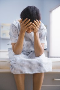 Black patient, concerned