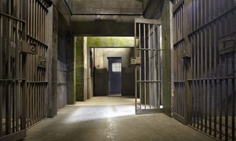 Empty Corridor In Jail