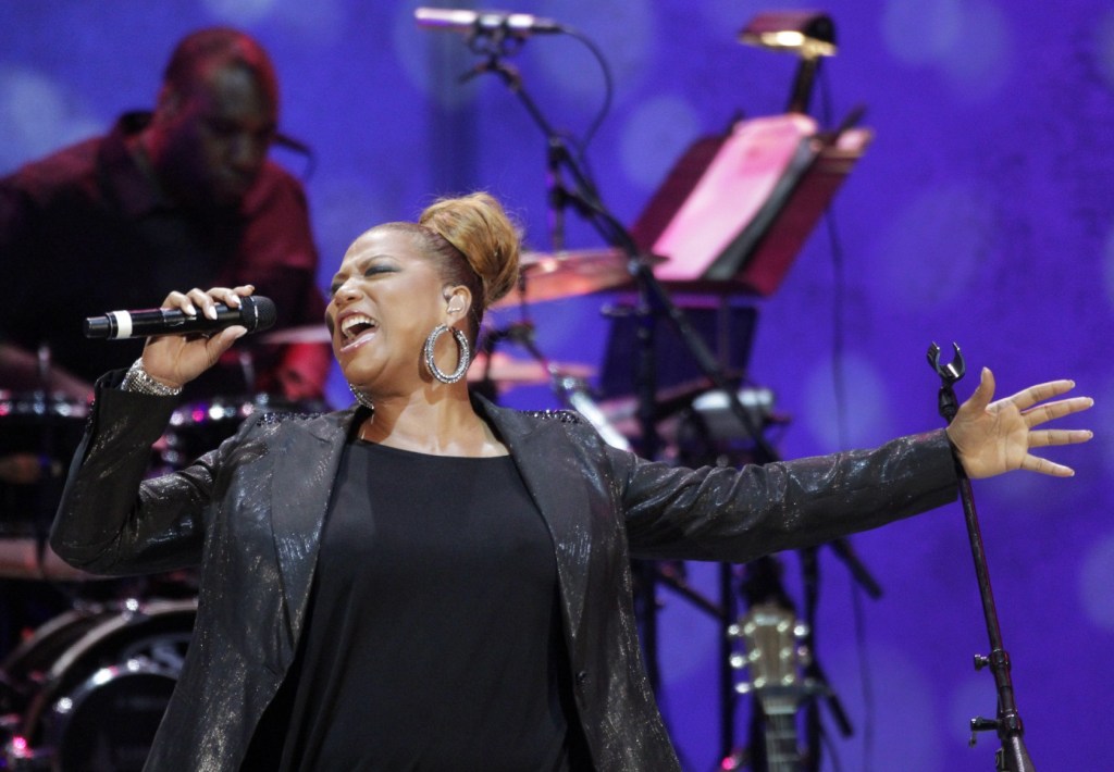QUEEN LATIFAH headlining the show on Jul. 10, 2013 at the Hollywood Bowl. QUEEN LATIFAH and vibraph