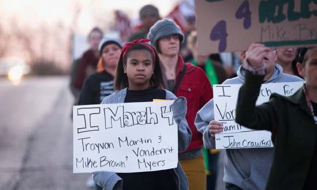 March Held In Ferguson Marking Martin Luther King Jr. Day