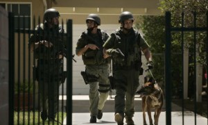 Los Angeles County Sheriff Swat Team search housetohouse on Kalisher St in Granad Hills on Friday