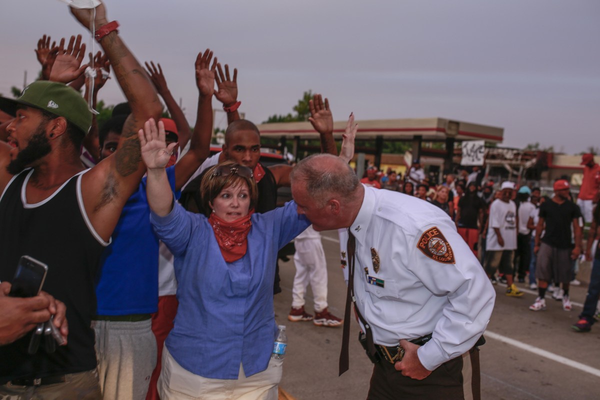 Protest over the killing of unarmed teen in Ferguson