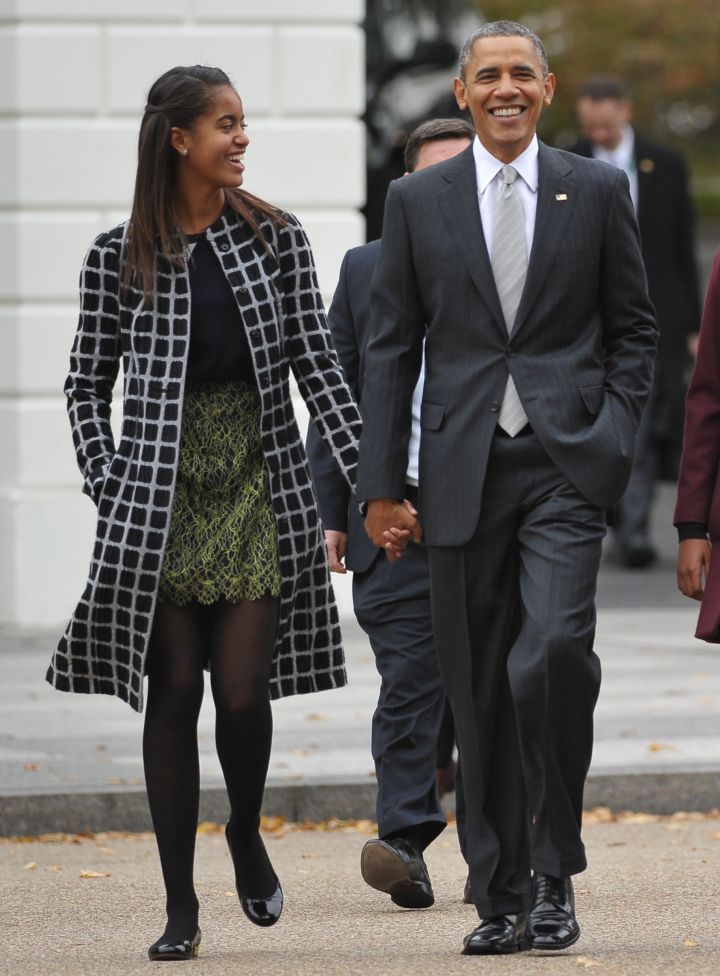 Malia Is Never Too Old To Hold Dad’s Hand