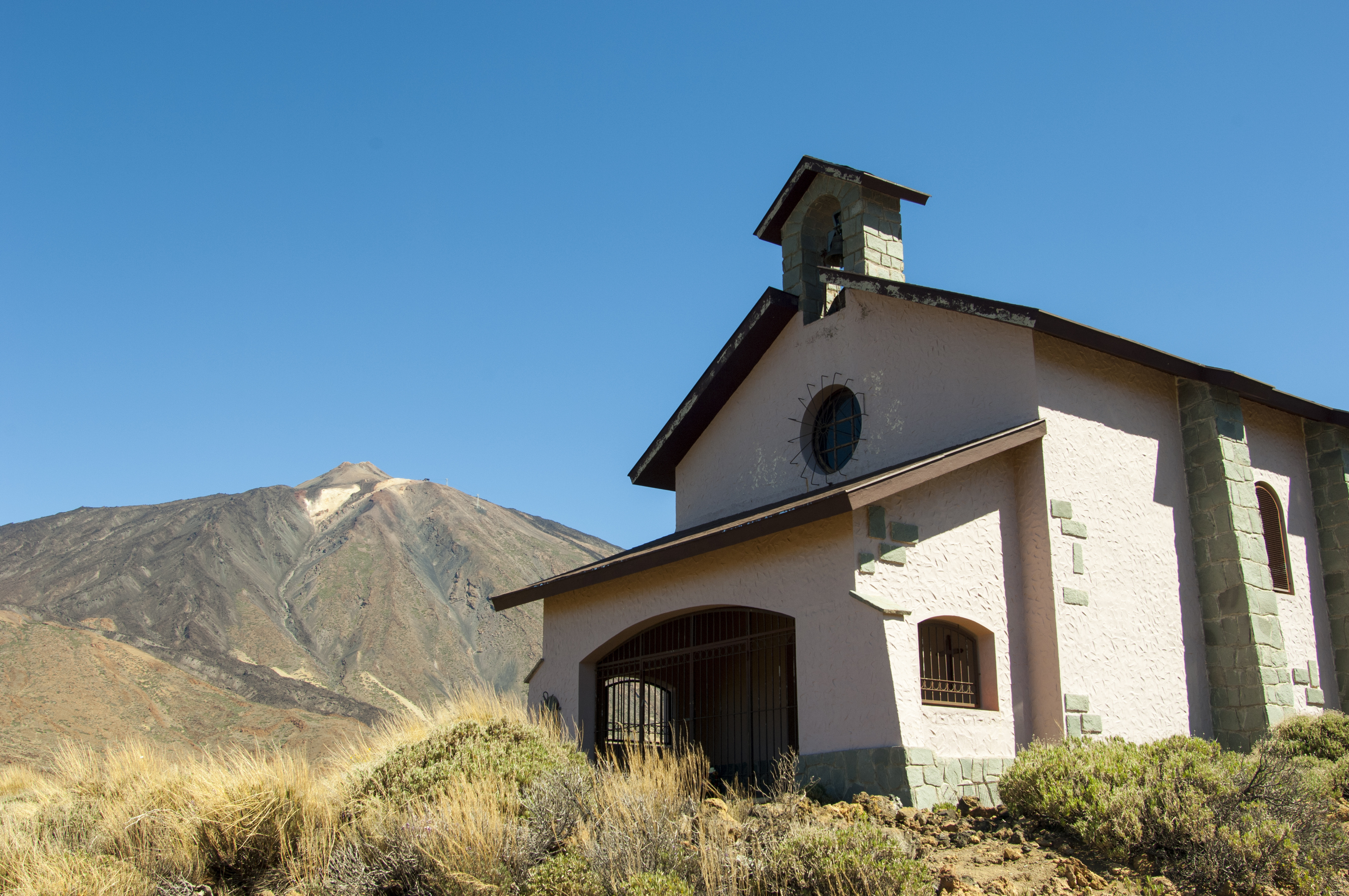 The Chapel of Our Lady of the Snows in Teide National Park...