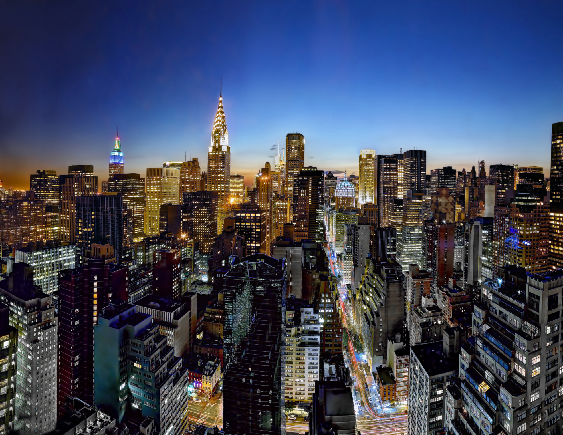 Manhattan Skyline at Night