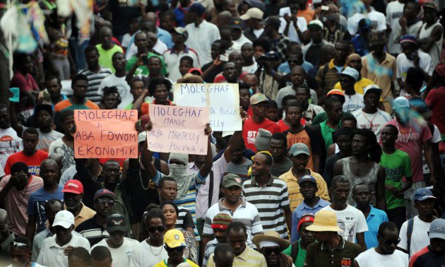 HAITI-VOTE-ELECTIONS-PROTEST