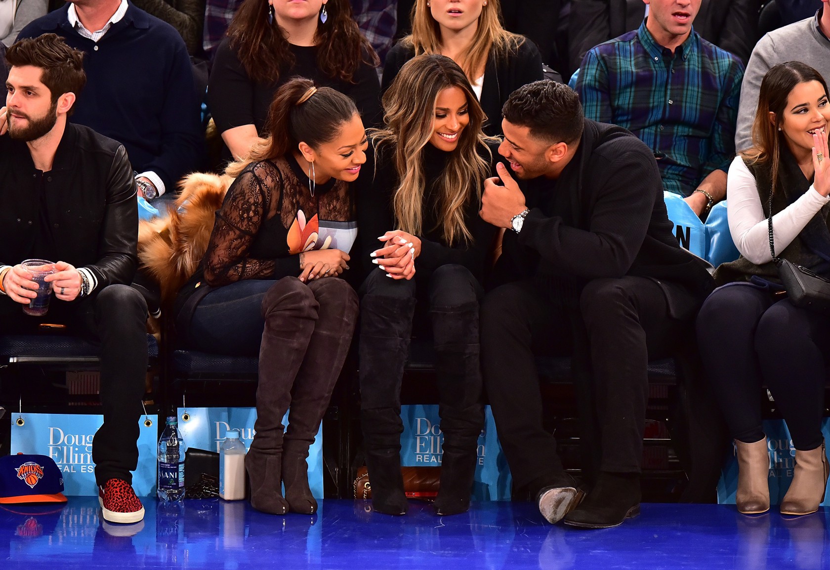 Celebrities Attend The Washington Wizards Vs New York Knicks Game - February 09, 2016