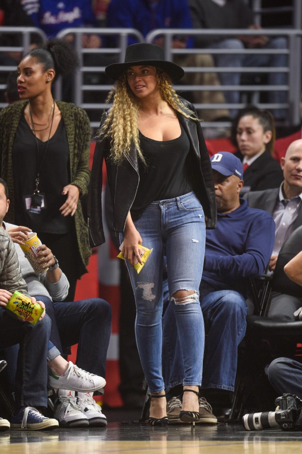 Celebrities At The Los Angeles Clippers Game