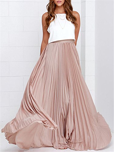 Pleated Maxi Skirt