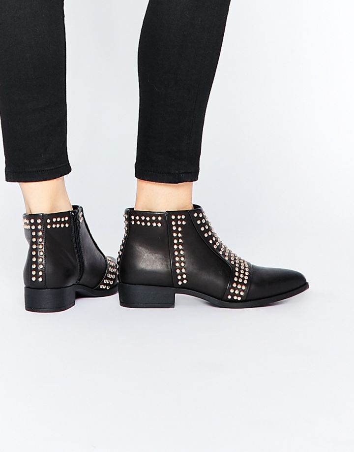 No: Open-Toe Sandals, Yes: Studded Ankle Boots
