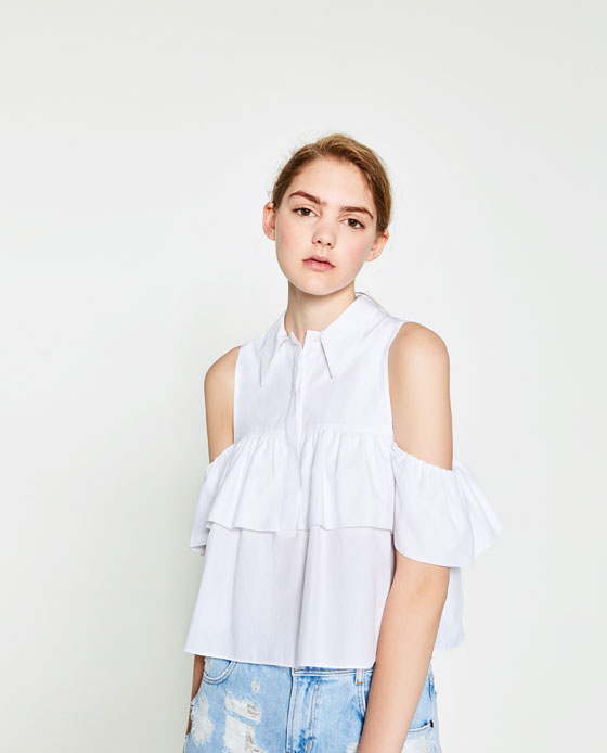 Zara White Top