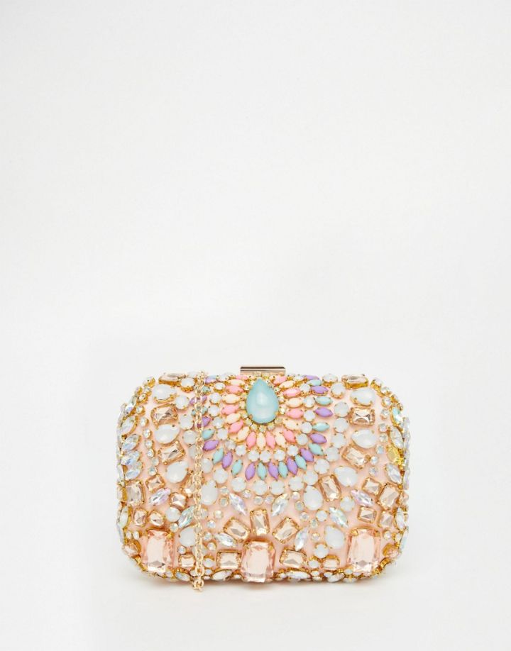 ASOS Vintage Styler Embellished Gem Clutch Bag