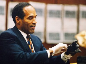 OJ Simpson Criminal Trial - Simpson Tries on Blood Stained Gloves - June 15, 1995