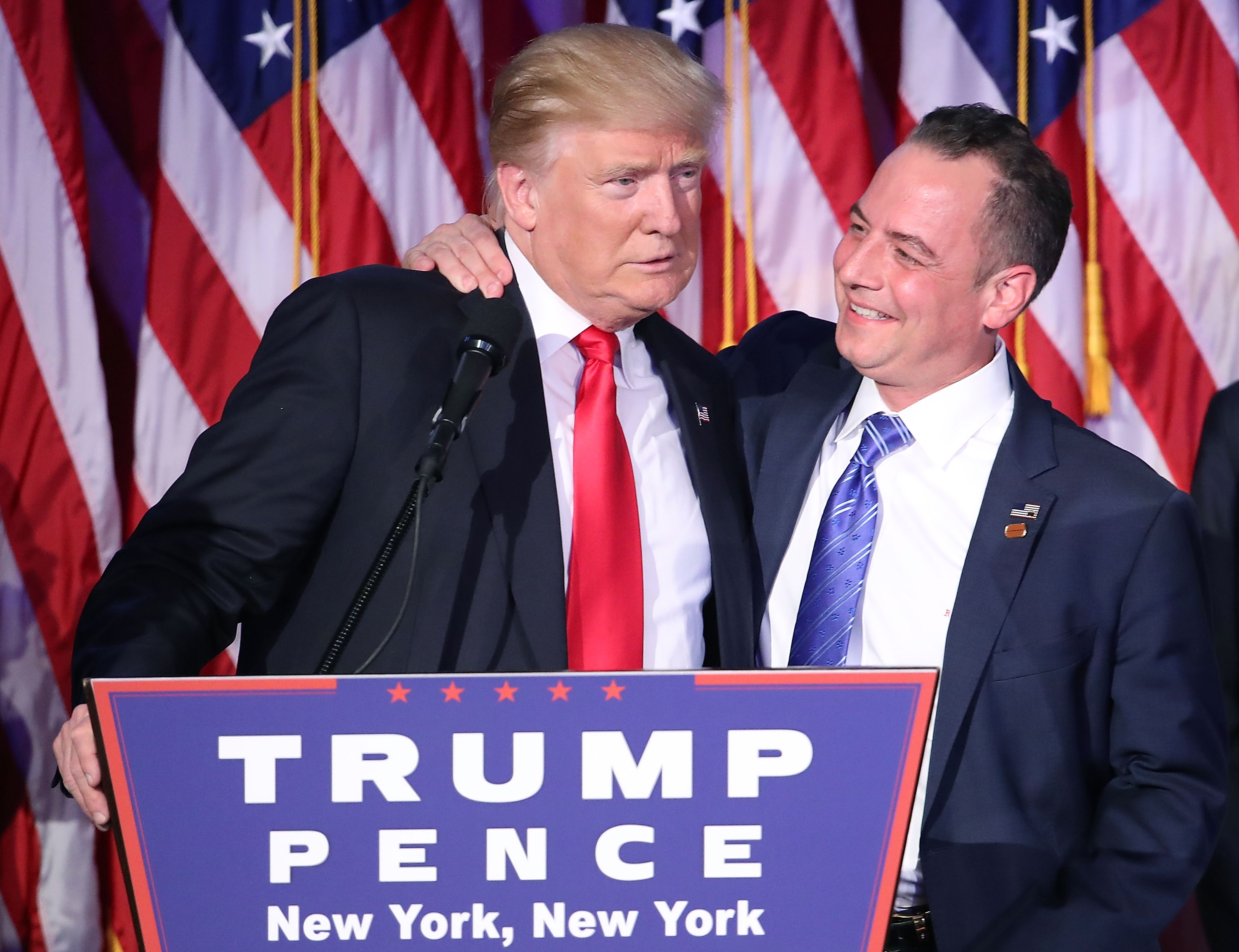 Republican Presidential Nominee Donald Trump Holds Election Night Event In New York City