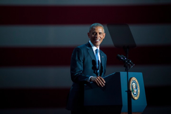 Obama's farewell speech, Jan. 10, 2017.