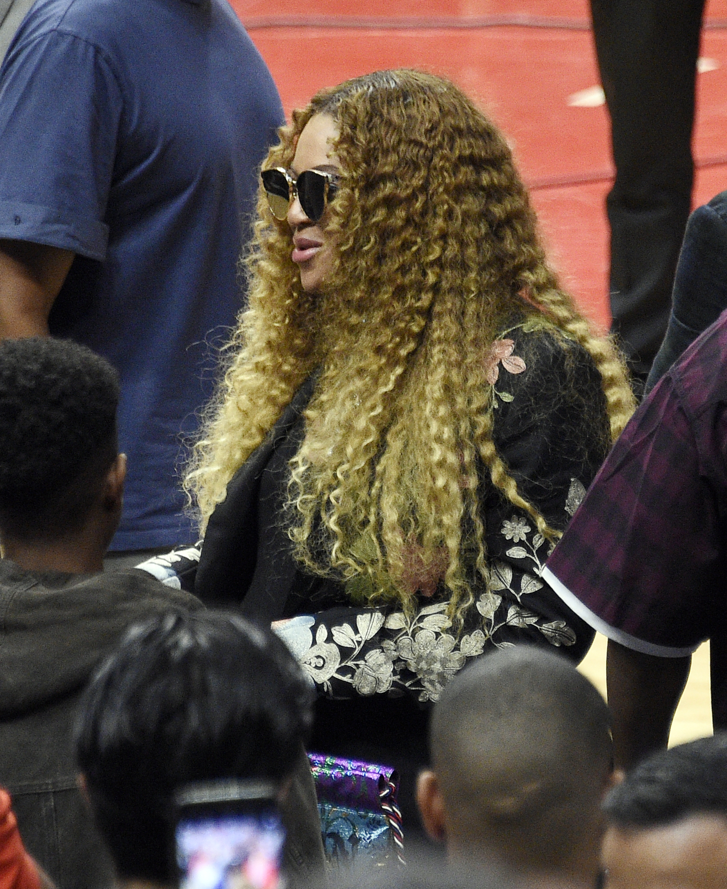 Celebrities at Los Angeles Clippers Game